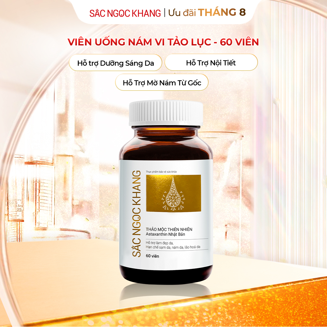 Viên uống Sắc Ngọc Khang vi tảo lục [Hộp 60 Viên]