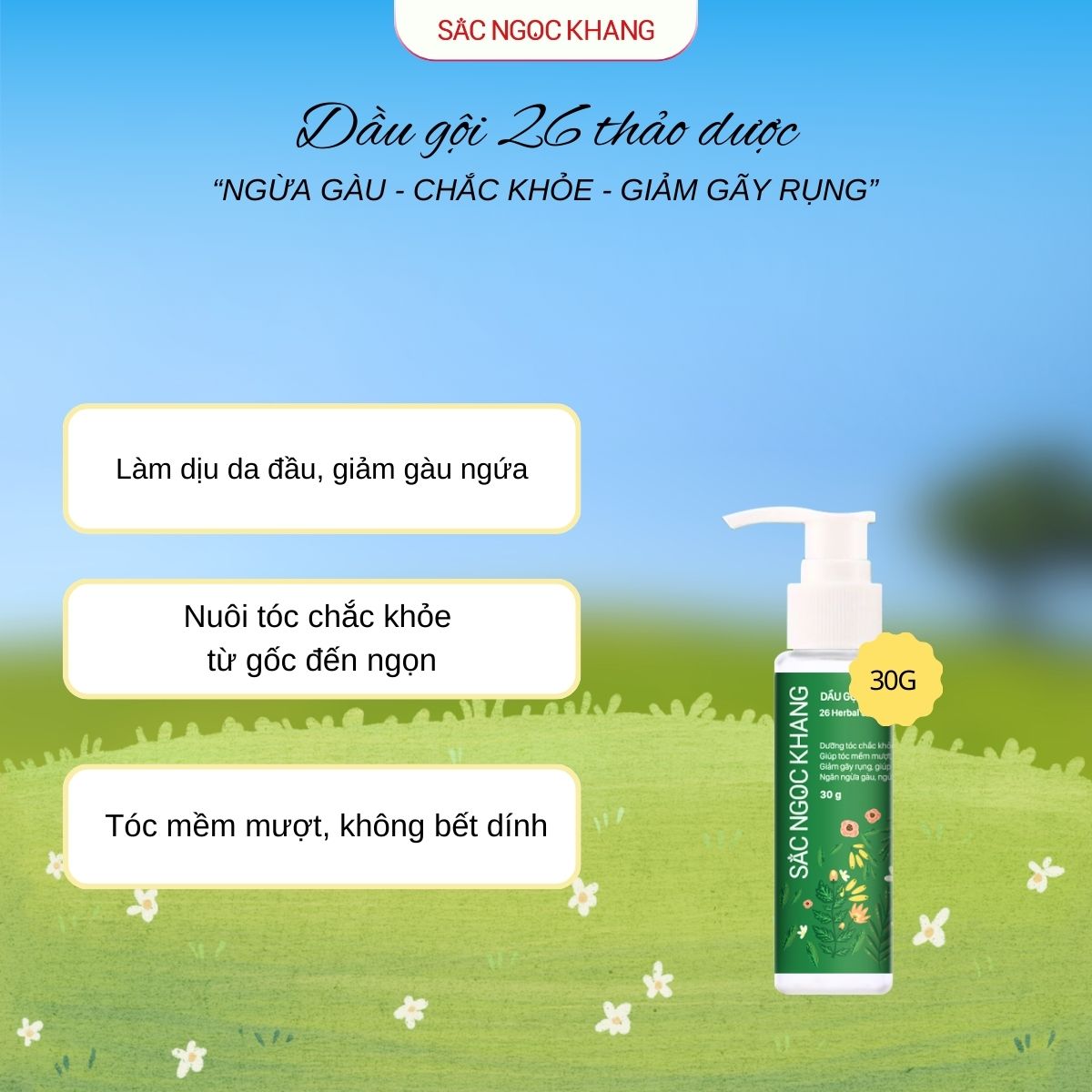 Dầu Gội 26 Loại Thảo Dược [30g]