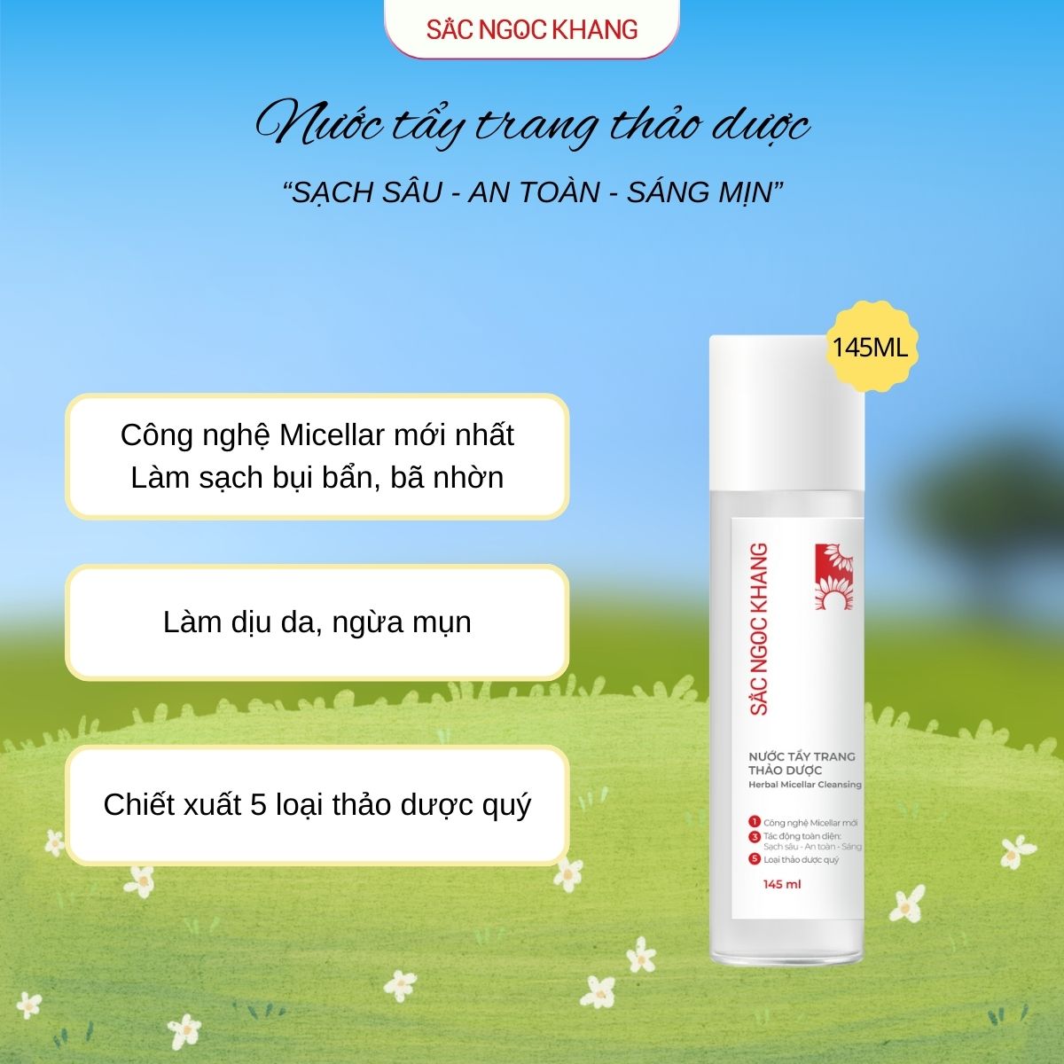 Nước Tẩy Trang Thảo Dược [145ml]