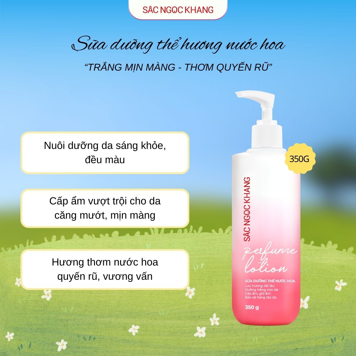 Sữa dưỡng thể hương nước hoa [350g] 