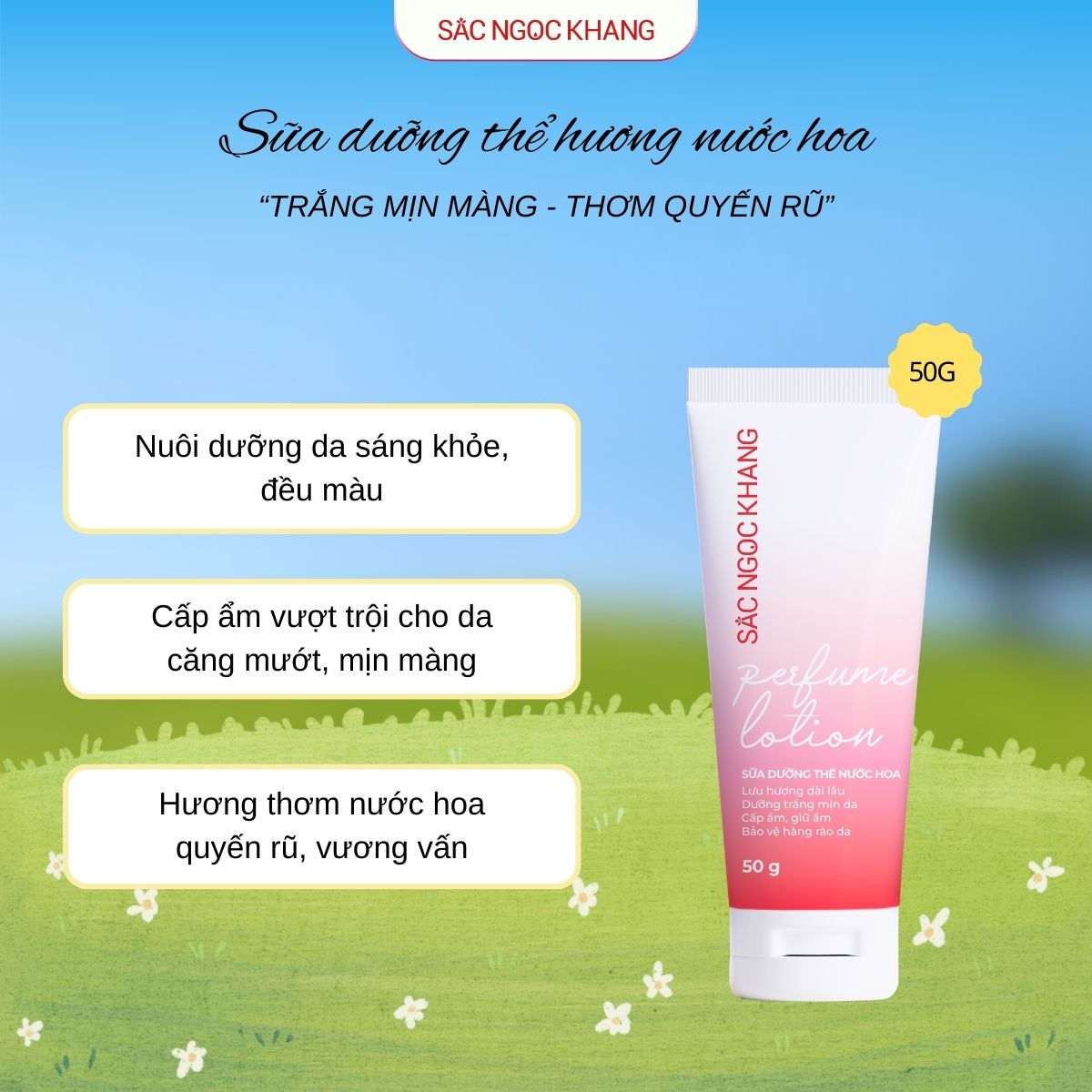 Sữa dưỡng thể hương nước hoa [50g]