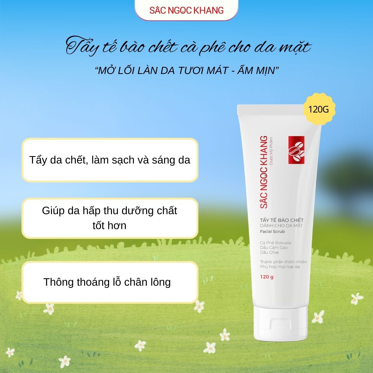 Tẩy Tế Bào Chết Dành Cho Da Mặt [120g]