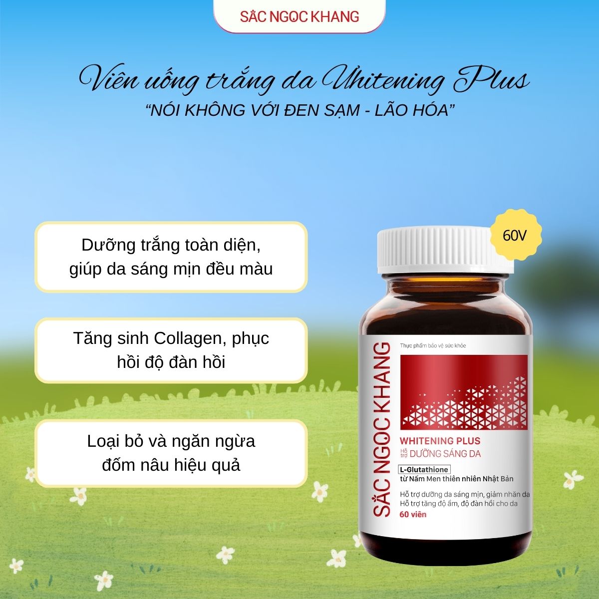 Viên uống Dưỡng trắng Whitening Plus [60 viên]