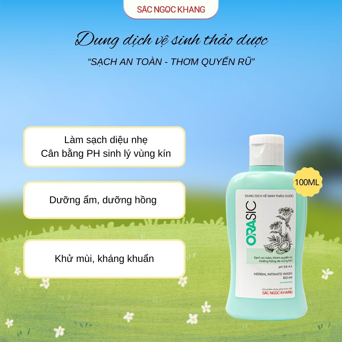 Dung Dịch Vệ Sinh Thảo Dược Orasic [Chai 100ml]
