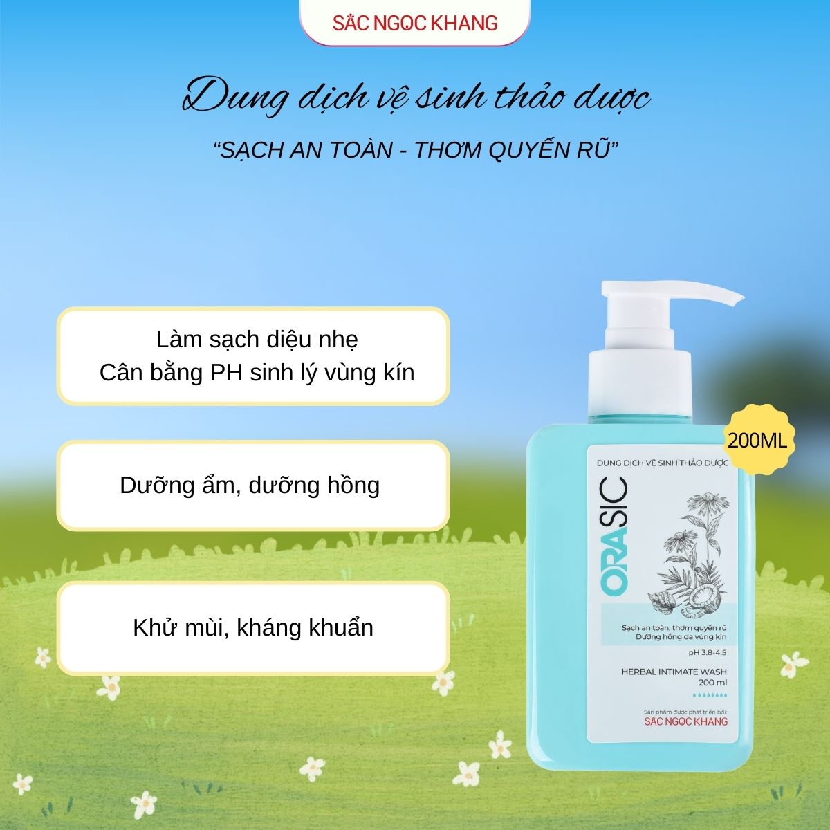 Dung Dịch Vệ Sinh Thảo Dược Orasic [Chai 200ml]