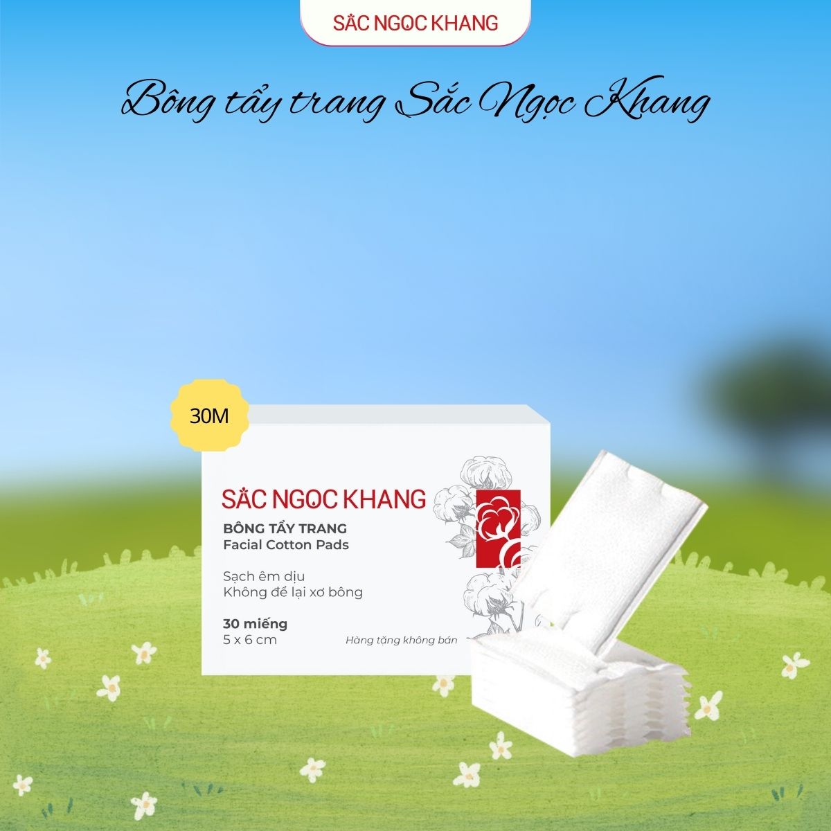 Bông tẩy trang [30 miếng]