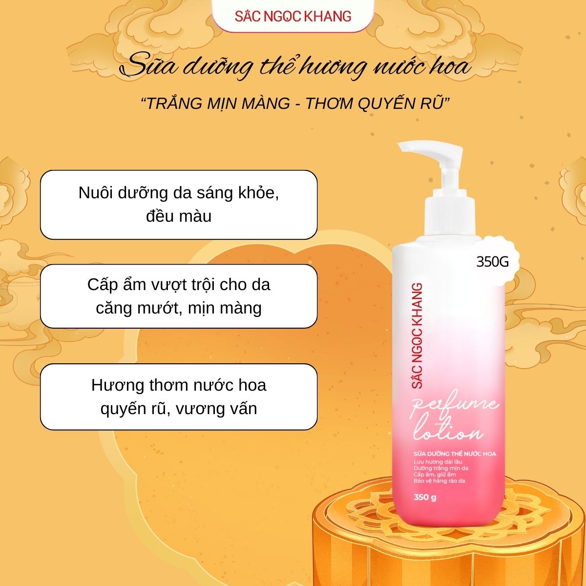 Sữa dưỡng thể hương nước hoa [350g] 