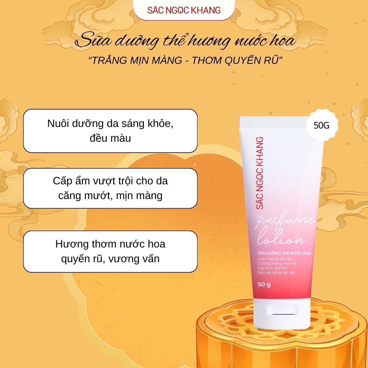 Sữa dưỡng thể hương nước hoa [50g]