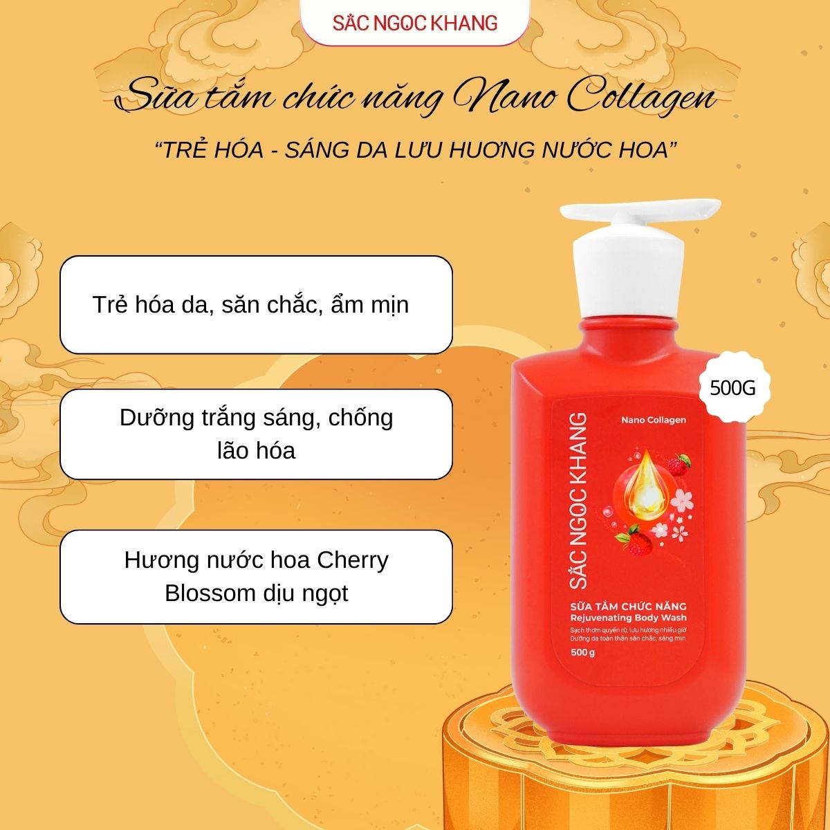 Sữa tắm chức năng Nano Collagen [500g] 