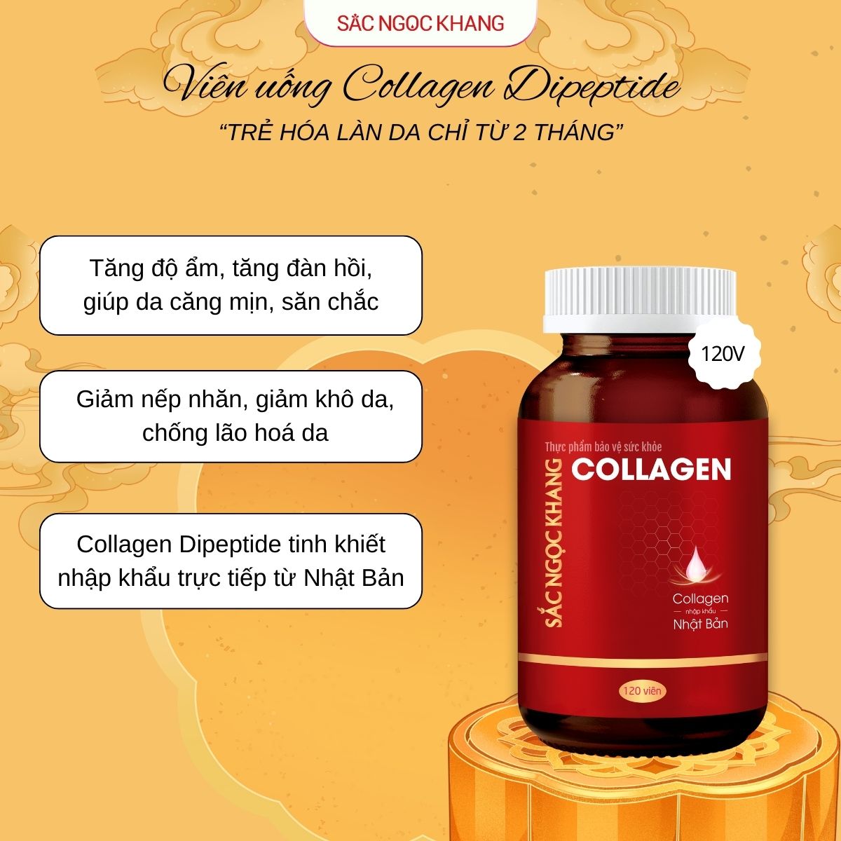 Viên Uống Collagen Dipeptide [120 Viên]