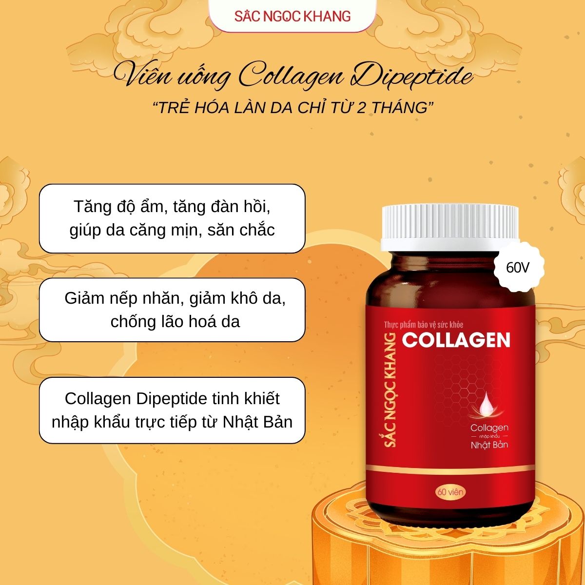 Viên Uống Collagen Dipeptide [60 Viên]