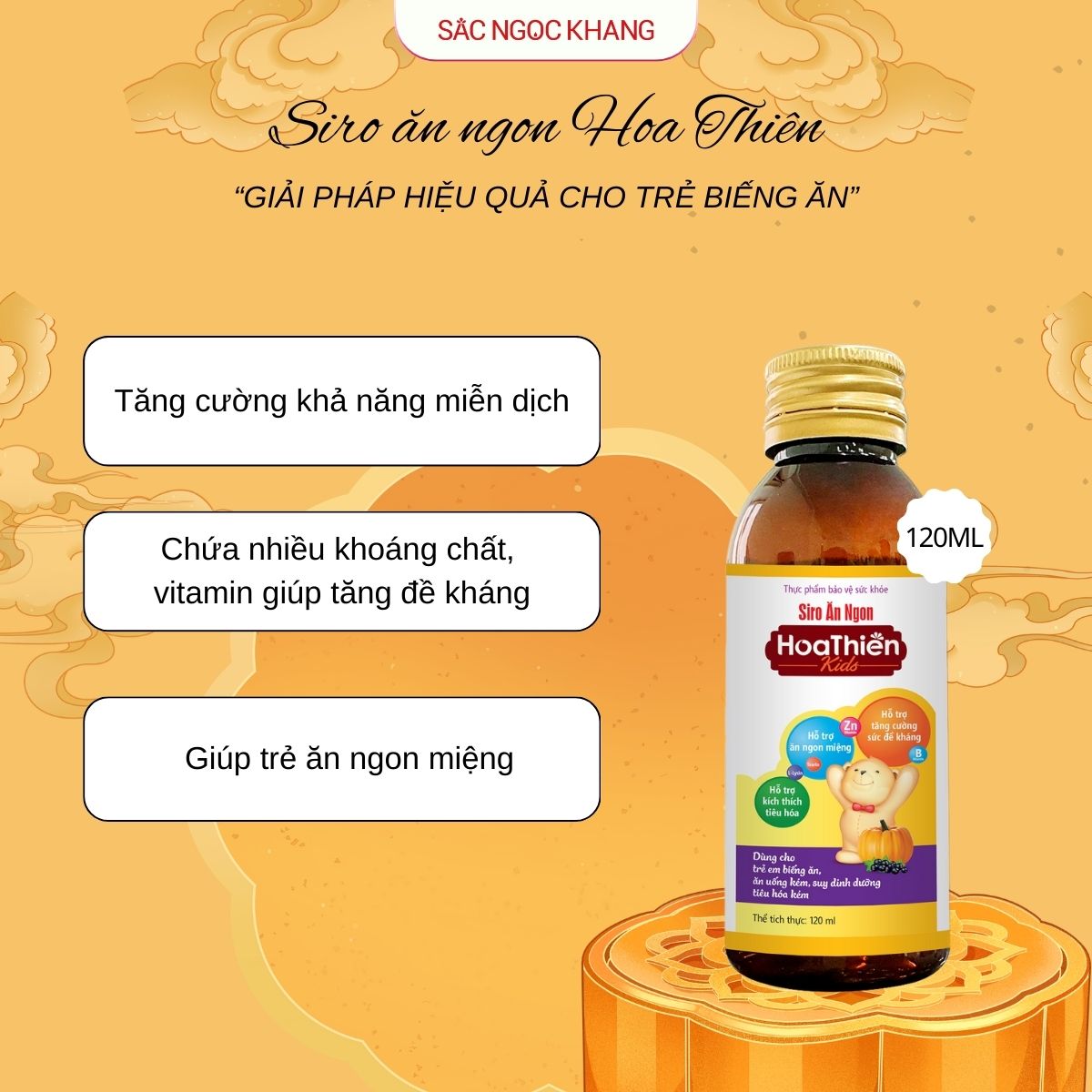 Siro Ăn Ngon Hoa Thiên [120ml]