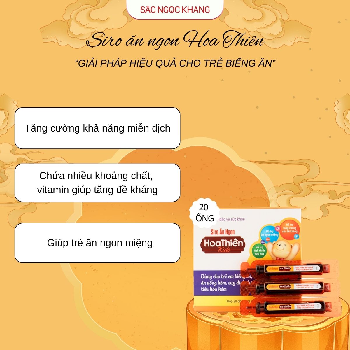 Siro Ăn Ngon Hoa Thiên [20 ống x 10ml]