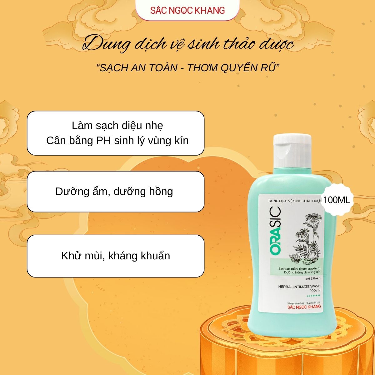 Dung Dịch Vệ Sinh Thảo Dược Orasic [Chai 100ml]