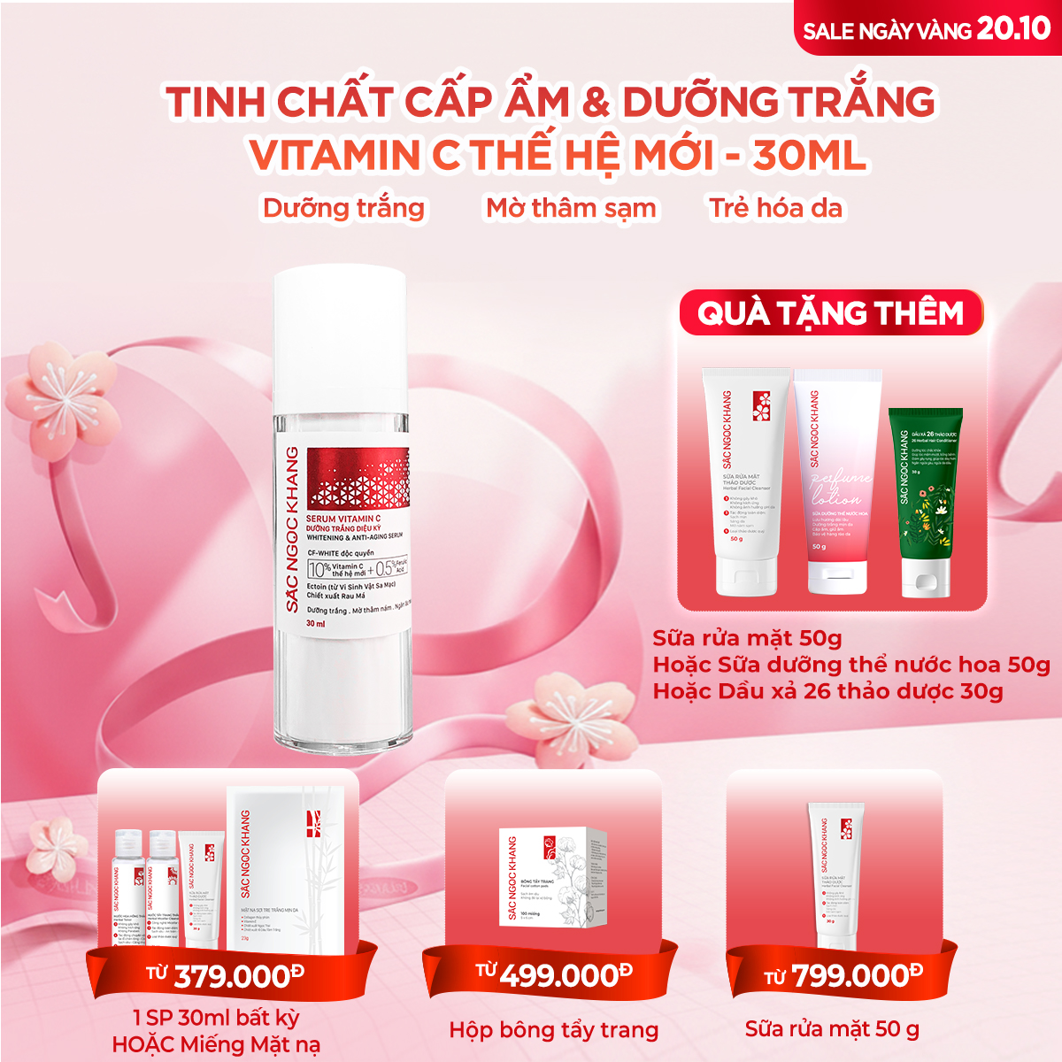 Serum Vitamin C Dưỡng Trắng Diệu Kỳ [30ml] TẶNG 1 trong 2 quà