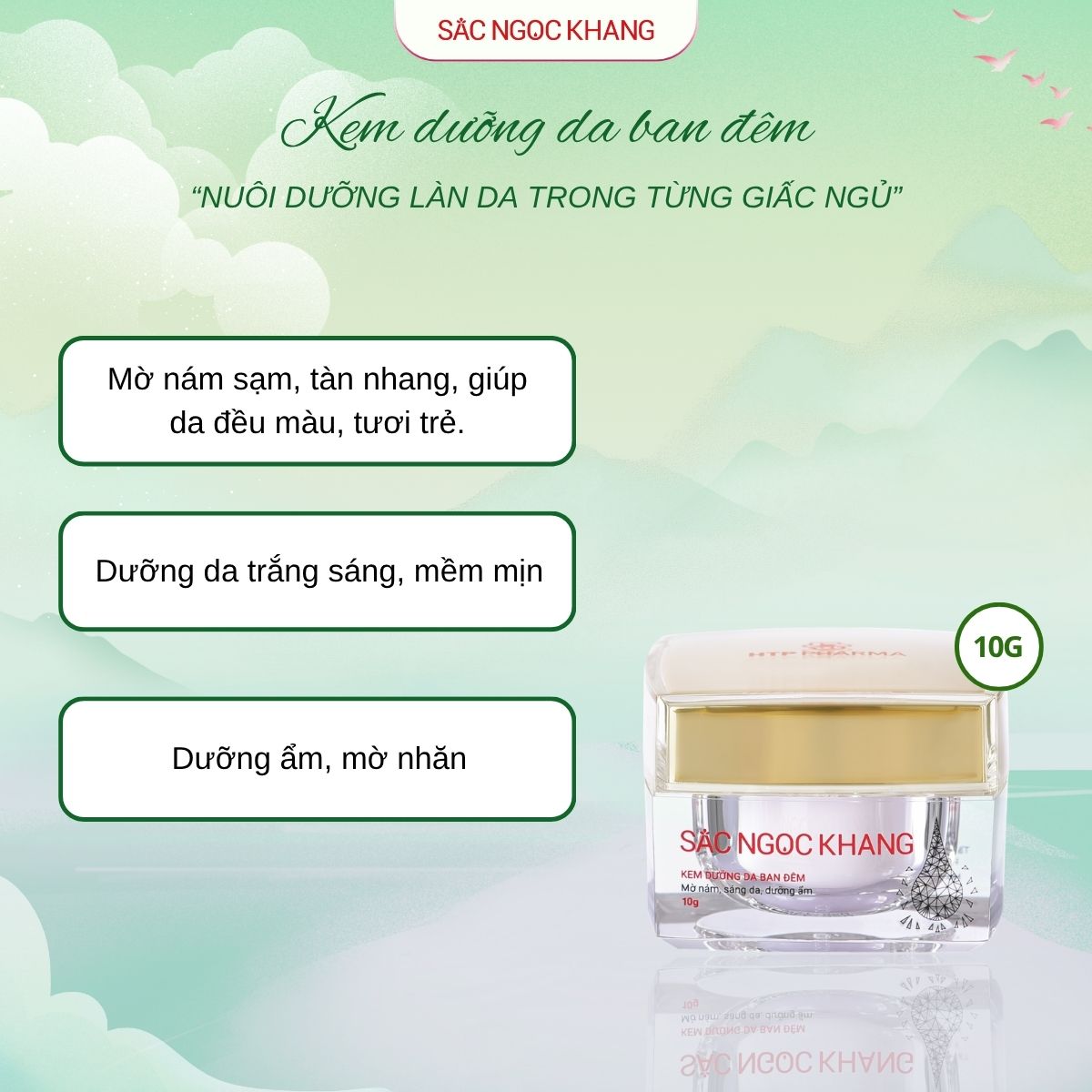 Kem dưỡng da ban đêm [10g]