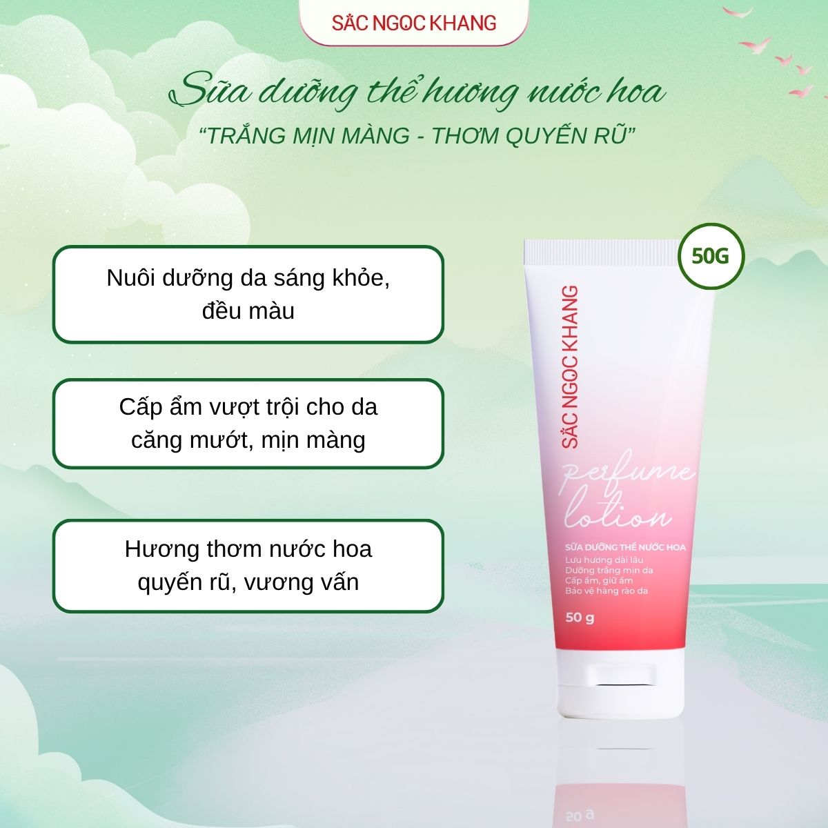 Sữa dưỡng thể hương nước hoa [50g]