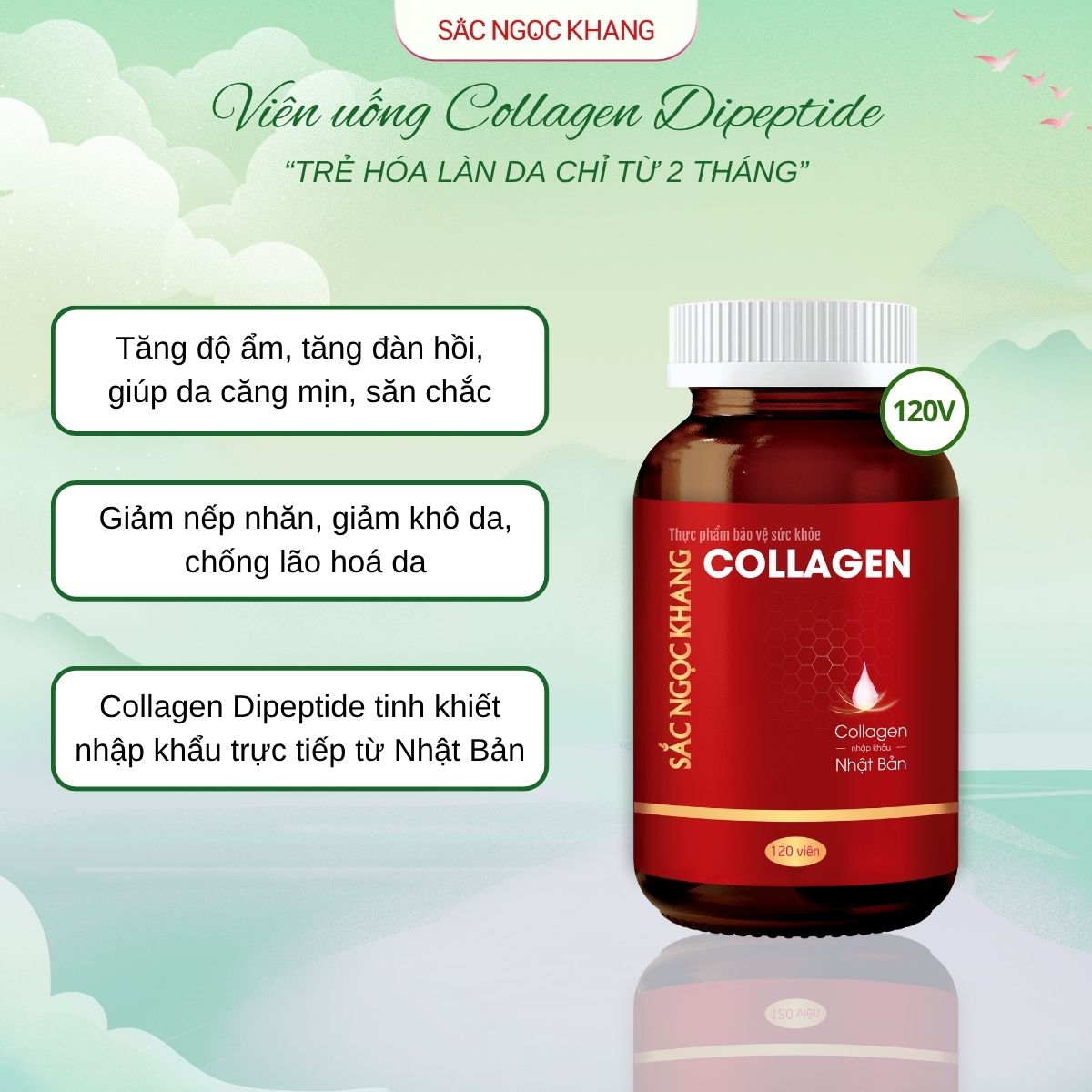 Viên Uống Collagen Dipeptide [120 Viên]