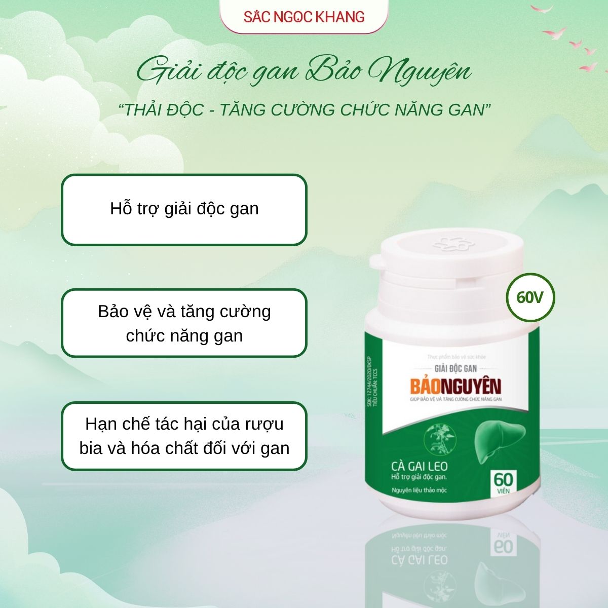 Giải Độc Gan Bảo Nguyên [60 Viên]