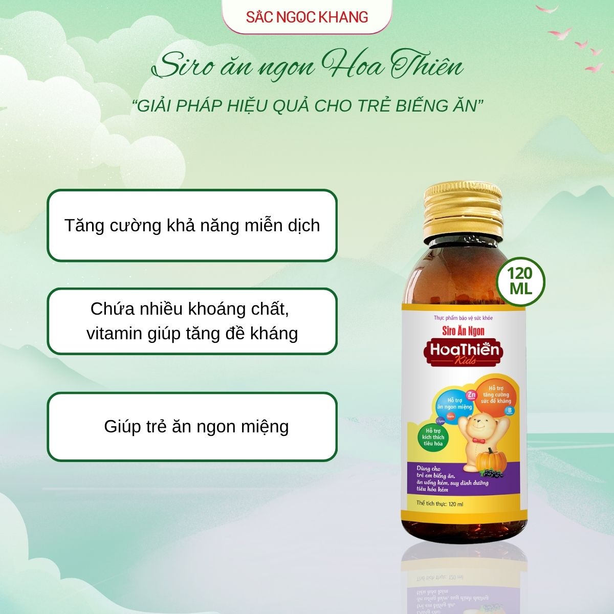 Siro Ăn Ngon Hoa Thiên [120ml]