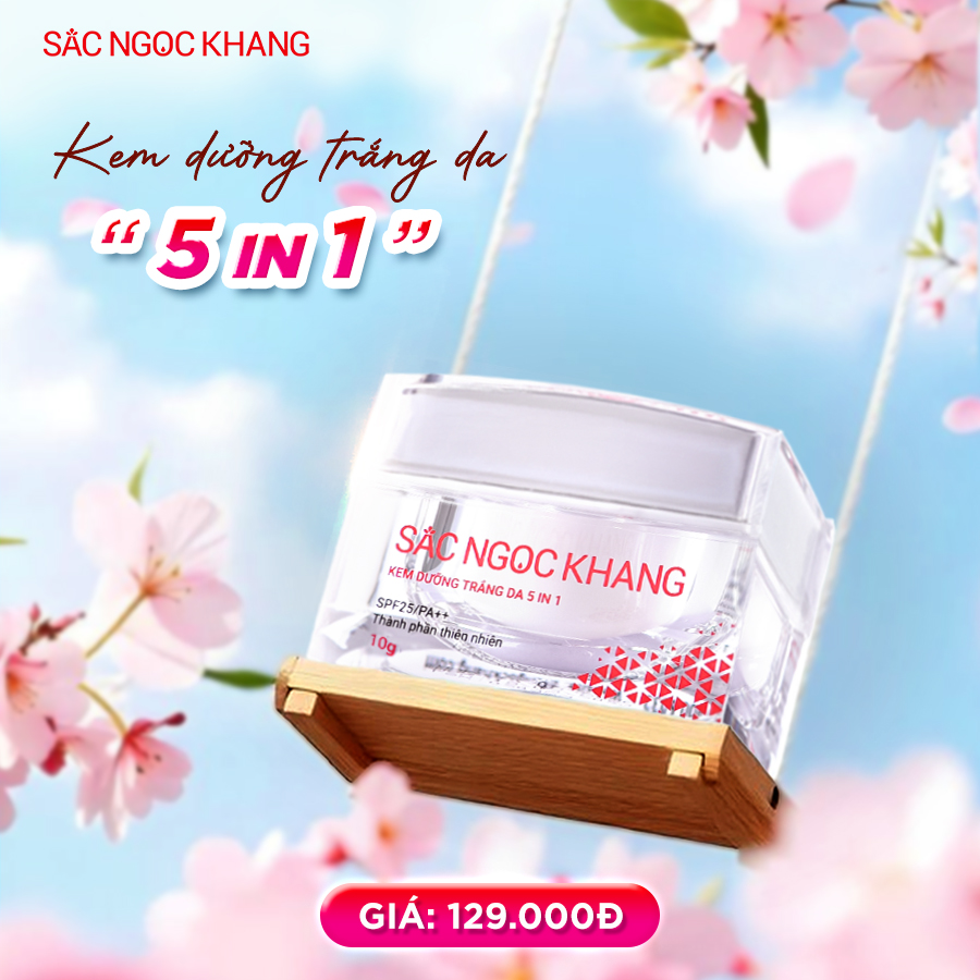 Kem dưỡng trắng da 5 in 1 (Hộp 10g)