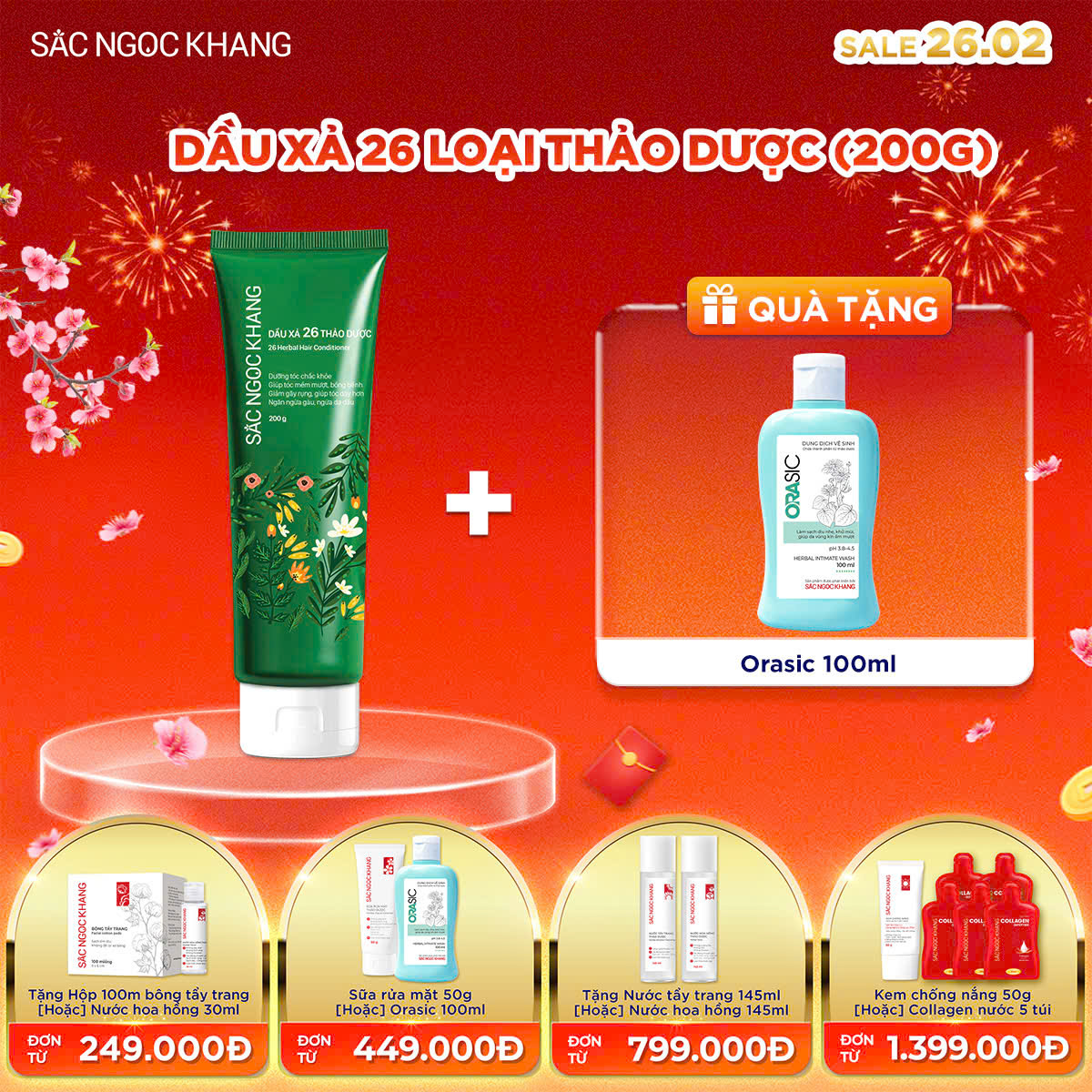 Dầu Xả 26 Loại Thảo Dược [200g] kèm quà tặng