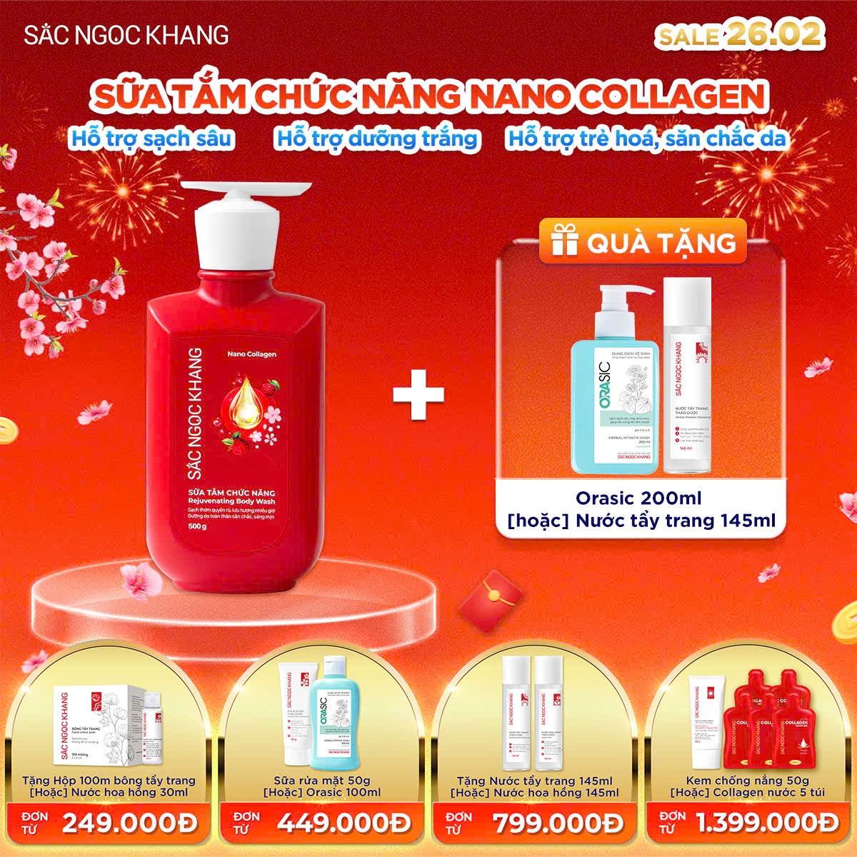 Sữa tắm Nano Collagen [500g] kèm quà tặng