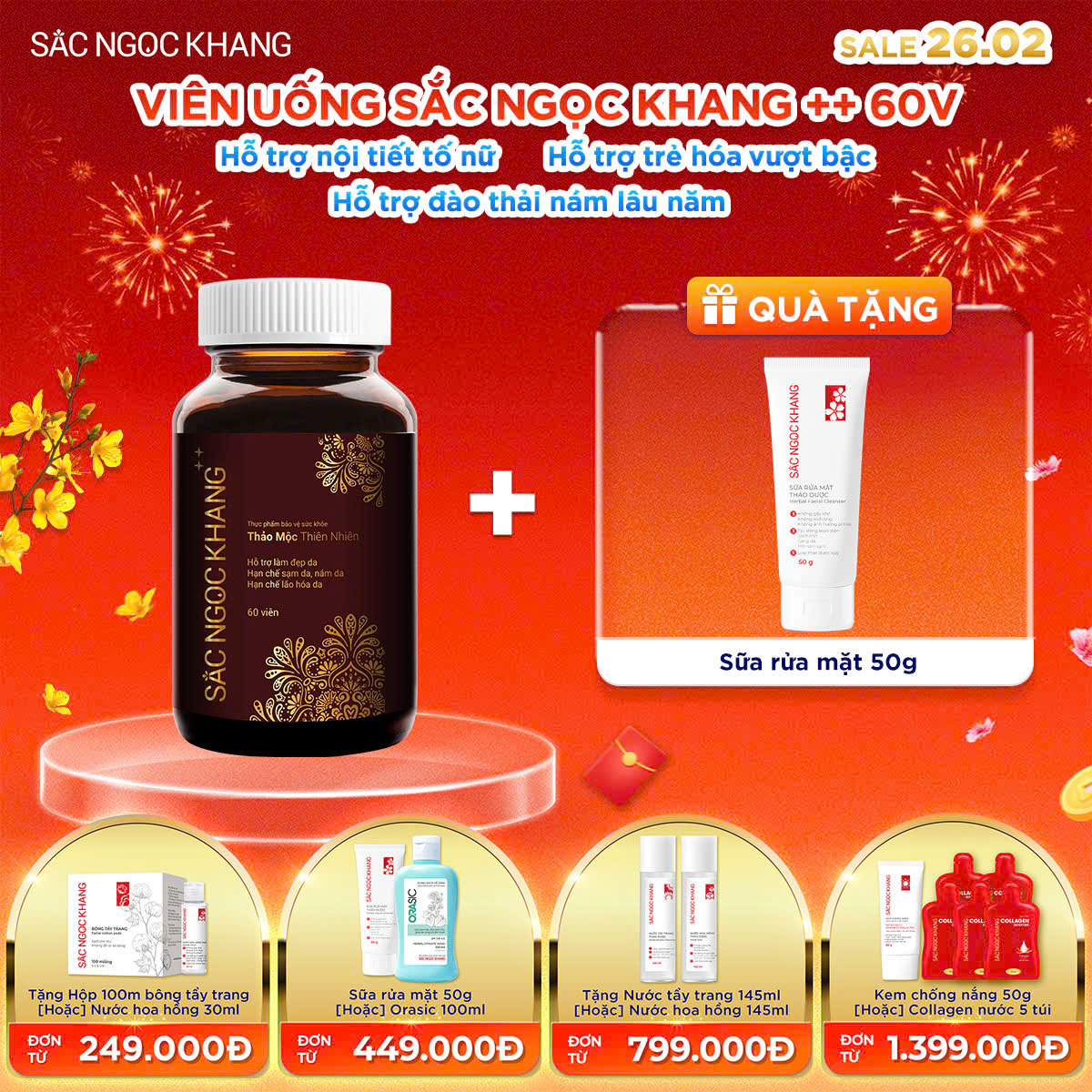 Viên Uống Sắc Ngọc Khang ++ [60 Viên] kèm quà tặng