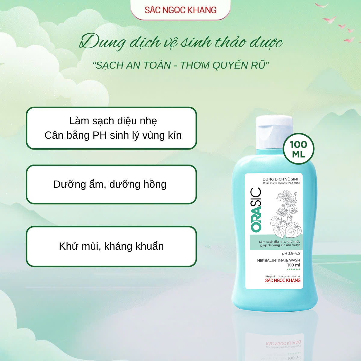 Dung Dịch Vệ Sinh Thảo Dược Orasic [Chai 100ml]