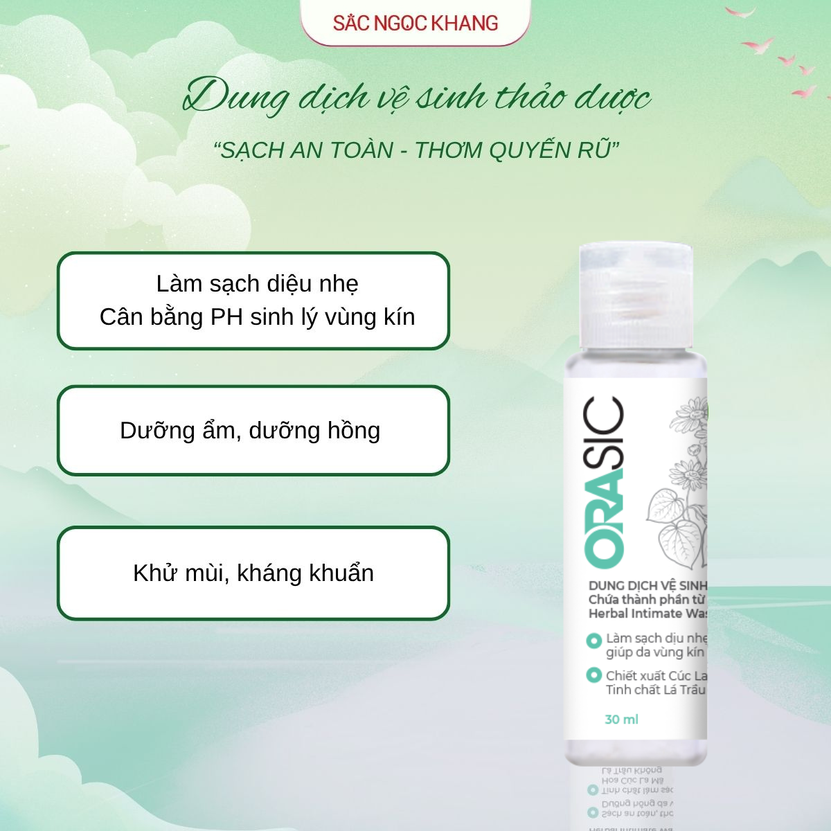 Dung Dịch Vệ Sinh Thảo Dược Orasic [30ml]