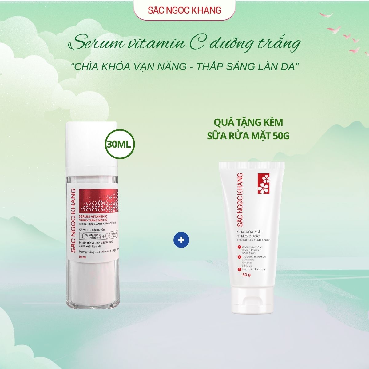 Serum Vitamin C Dưỡng Trắng Diệu Kỳ [30ml] kèm quà tặng