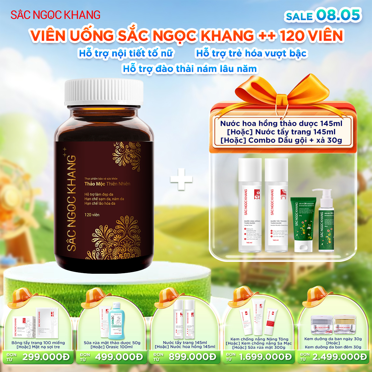 Hộp Viên Uống Sắc Ngọc Khang ++ [120 Viên]  kèm quà tặng