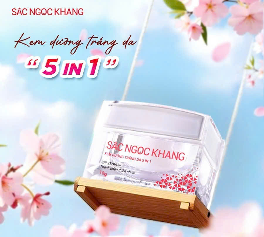 Kem dưỡng trắng da 5 in 1 (Hộp 10g)