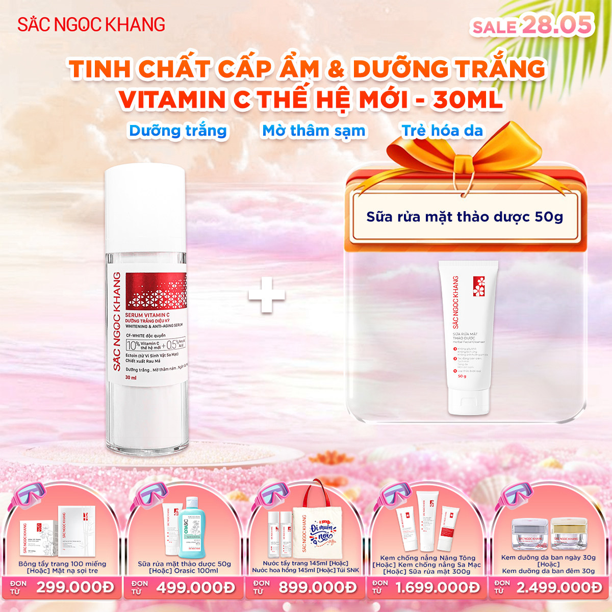 Serum Vitamin C Dưỡng Trắng Diệu Kỳ [30ml] kèm quà tặng