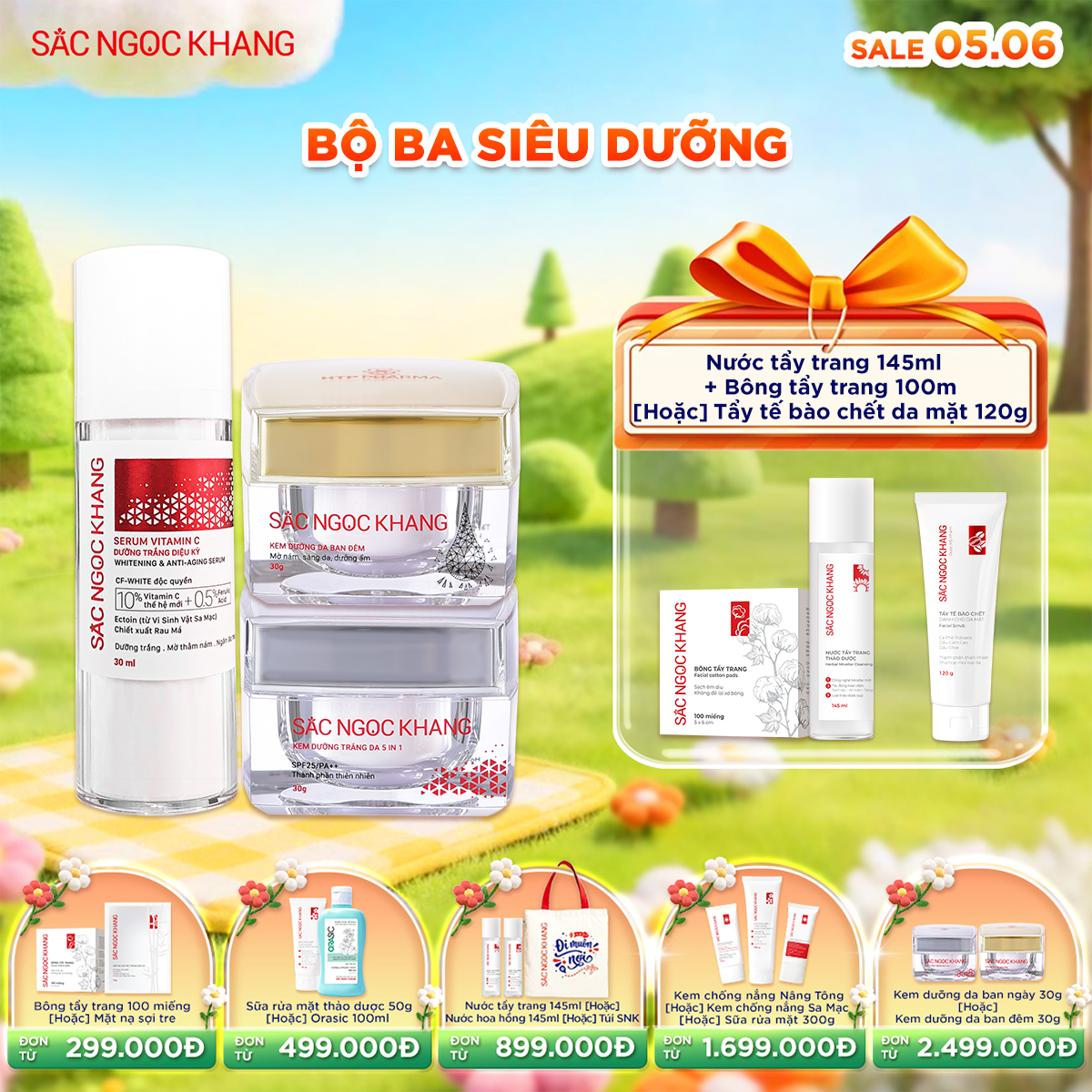 Bộ Dưỡng Da cao cấp [Bộ kem Ngày Đêm + Serum ] - Kèm quà tặng