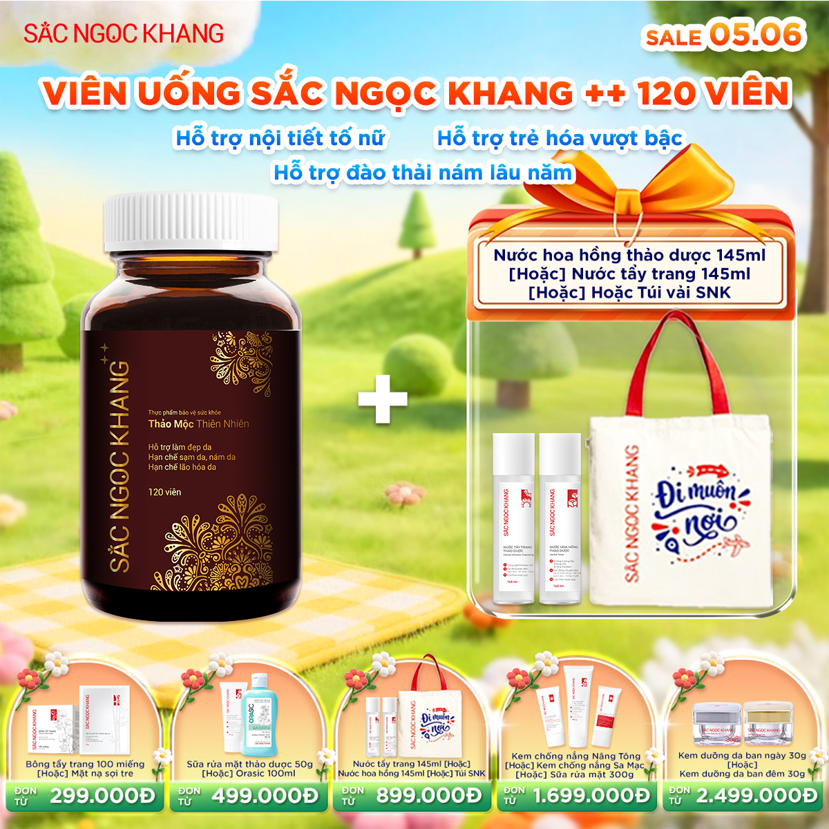 Hộp Viên Uống Sắc Ngọc Khang ++ [120 Viên]  kèm quà tặng