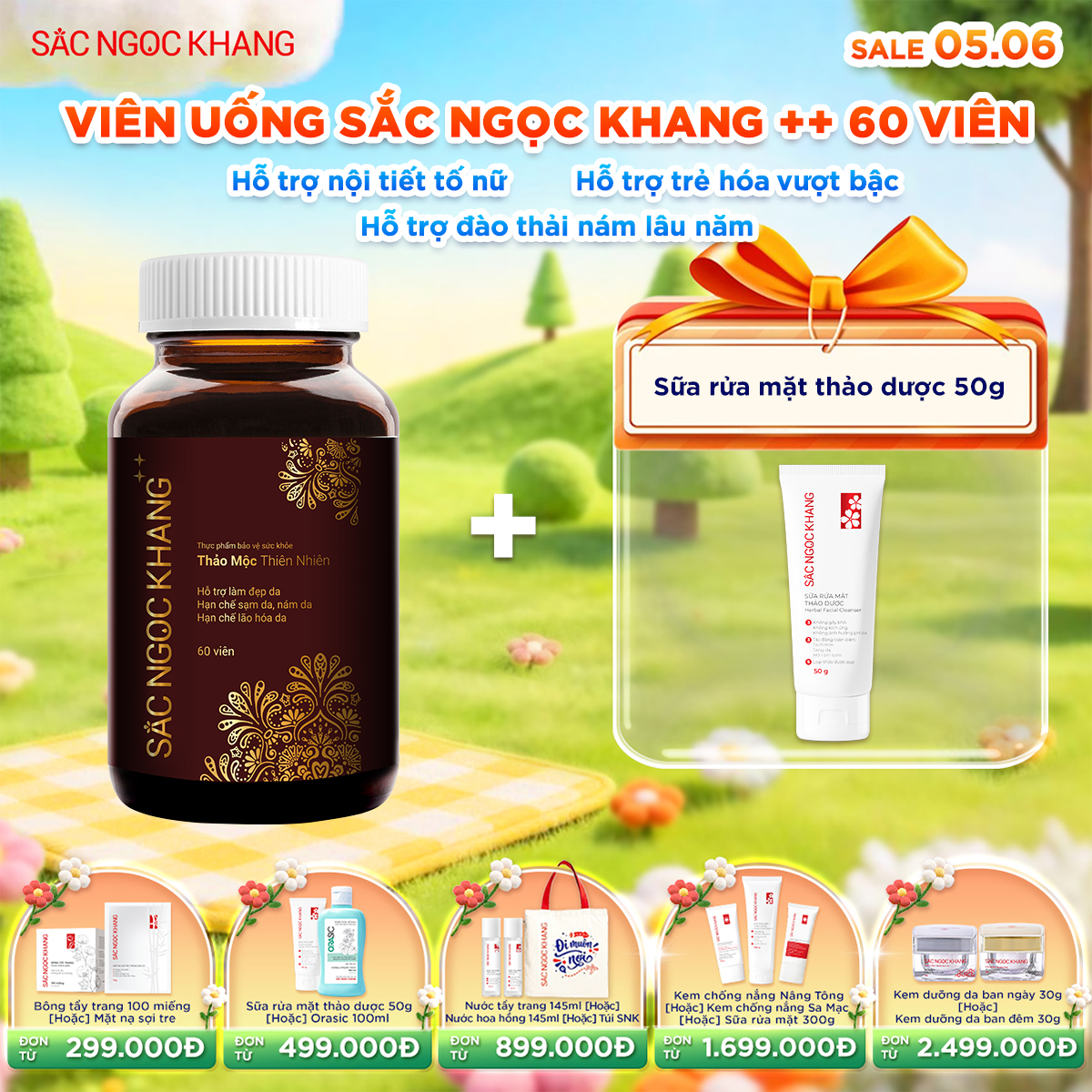 Viên Uống Sắc Ngọc Khang ++ [60 Viên] kèm quà tặng