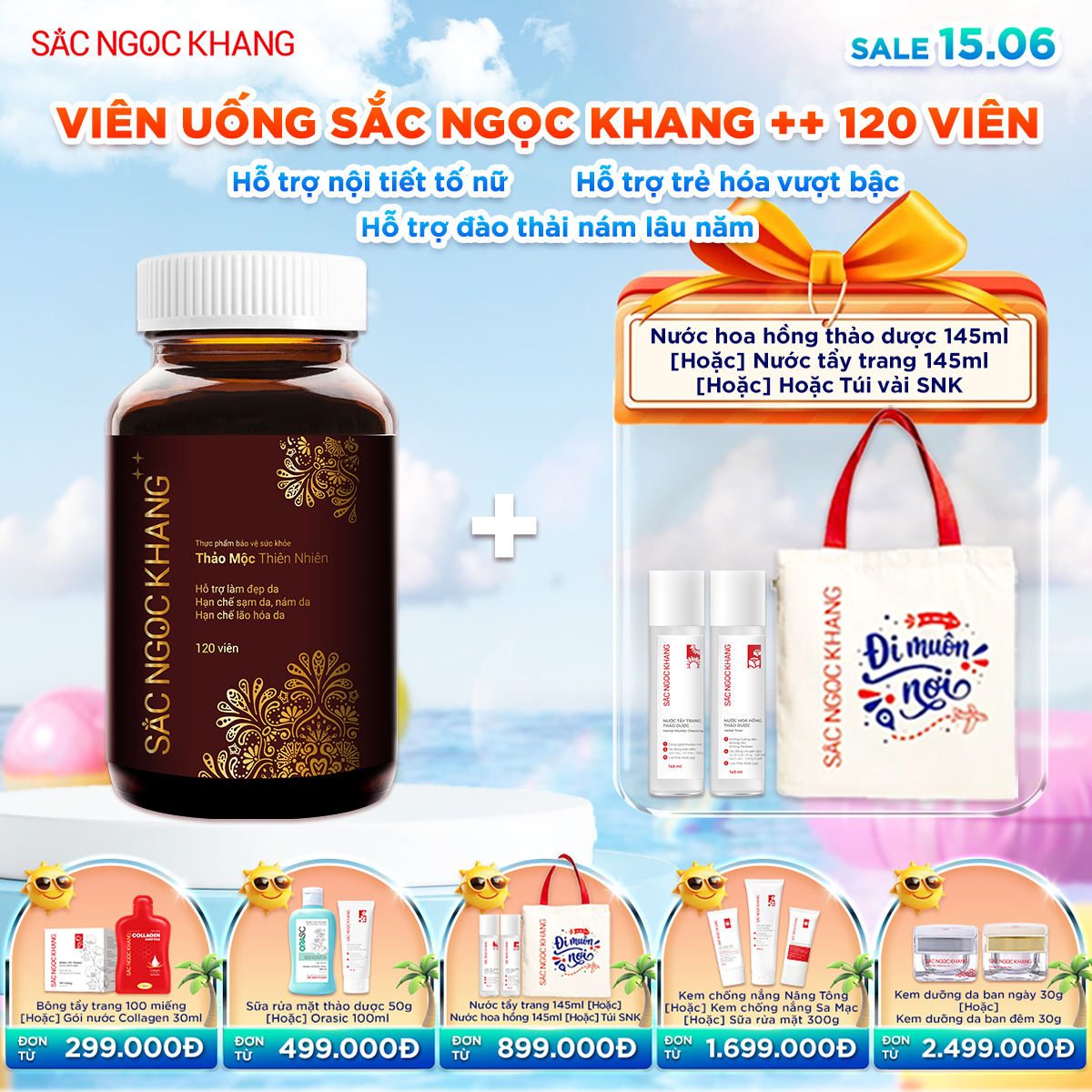Hộp Viên Uống Sắc Ngọc Khang ++ [120 Viên]  kèm quà tặng