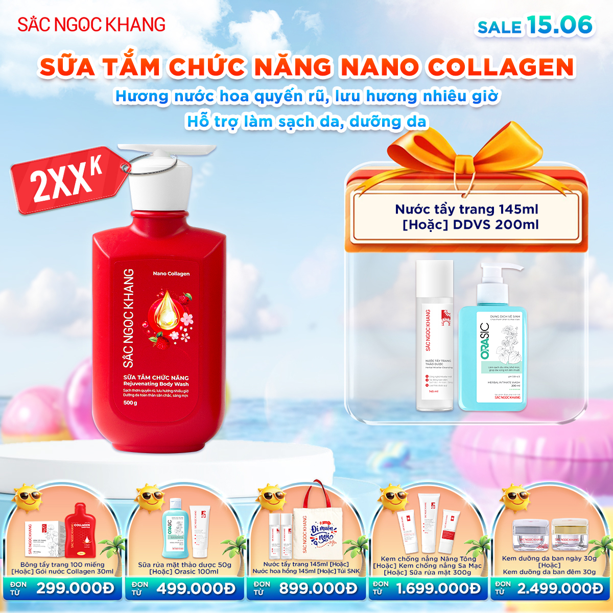 Sữa tắm Nano Collagen [500g] kèm quà tặng