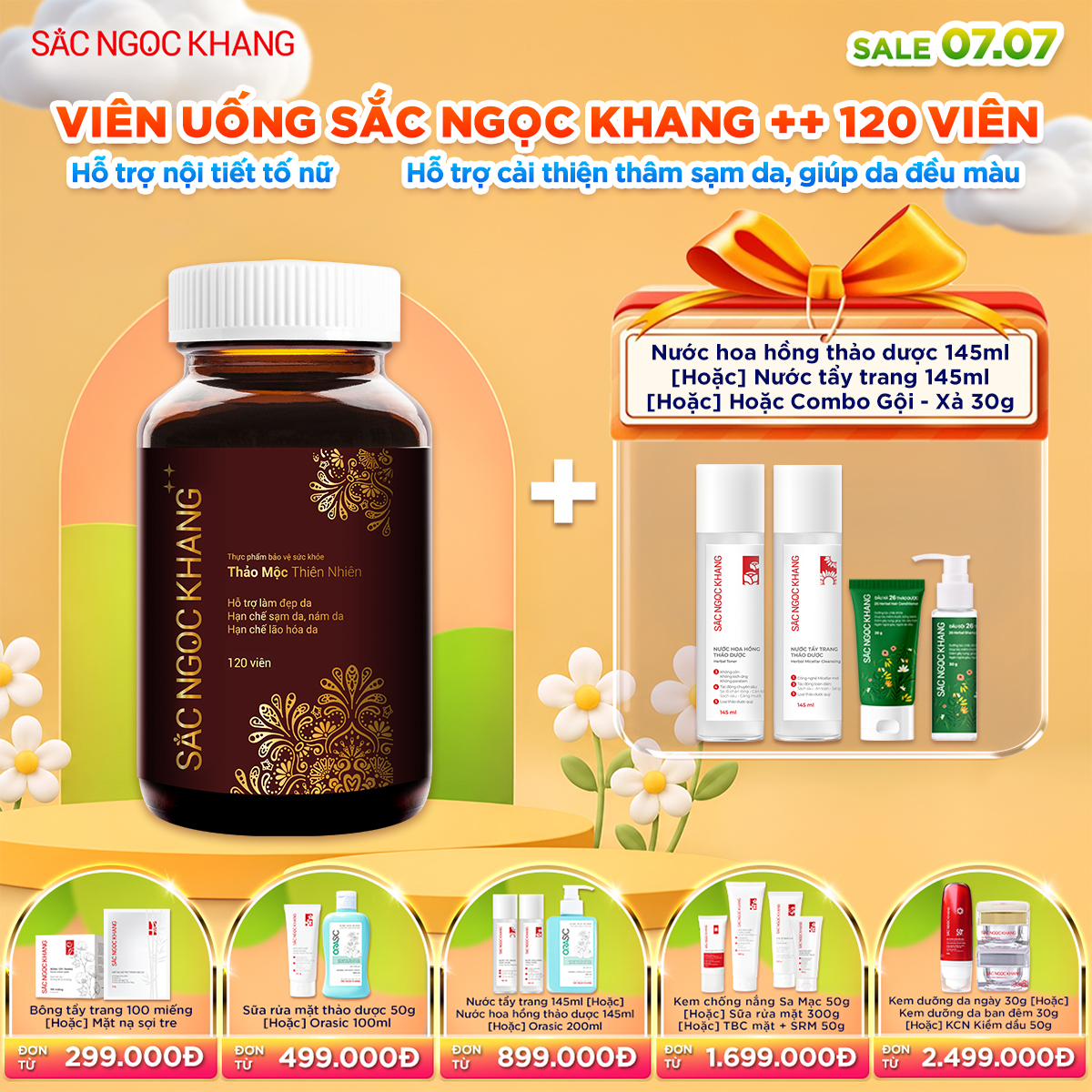 Hộp Viên Uống Sắc Ngọc Khang ++ [120 Viên]  kèm quà tặng
