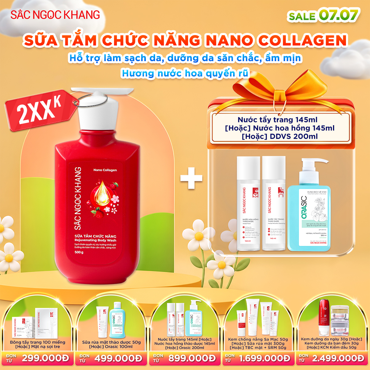 Sữa tắm Nano Collagen [500g] kèm quà tặng