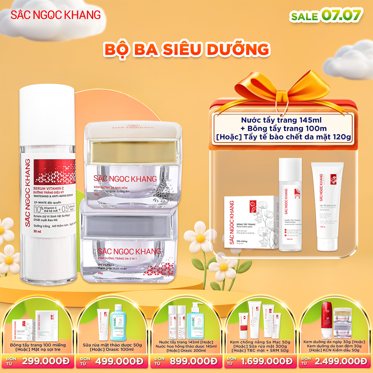 Bộ Dưỡng Da cao cấp [Bộ kem Ngày Đêm + Serum ] - Kèm quà tặng