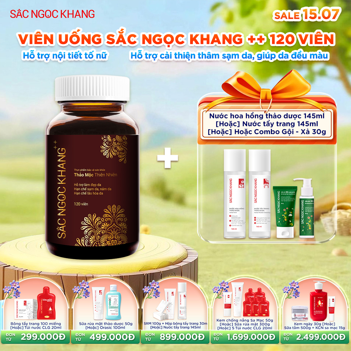Hộp Viên Uống Sắc Ngọc Khang ++ [120 Viên]  kèm quà tặng