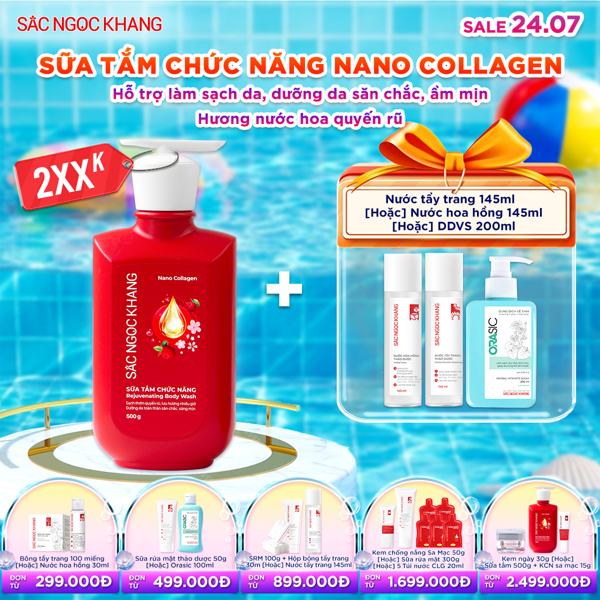 Sữa tắm Nano Collagen [500g] kèm quà tặng
