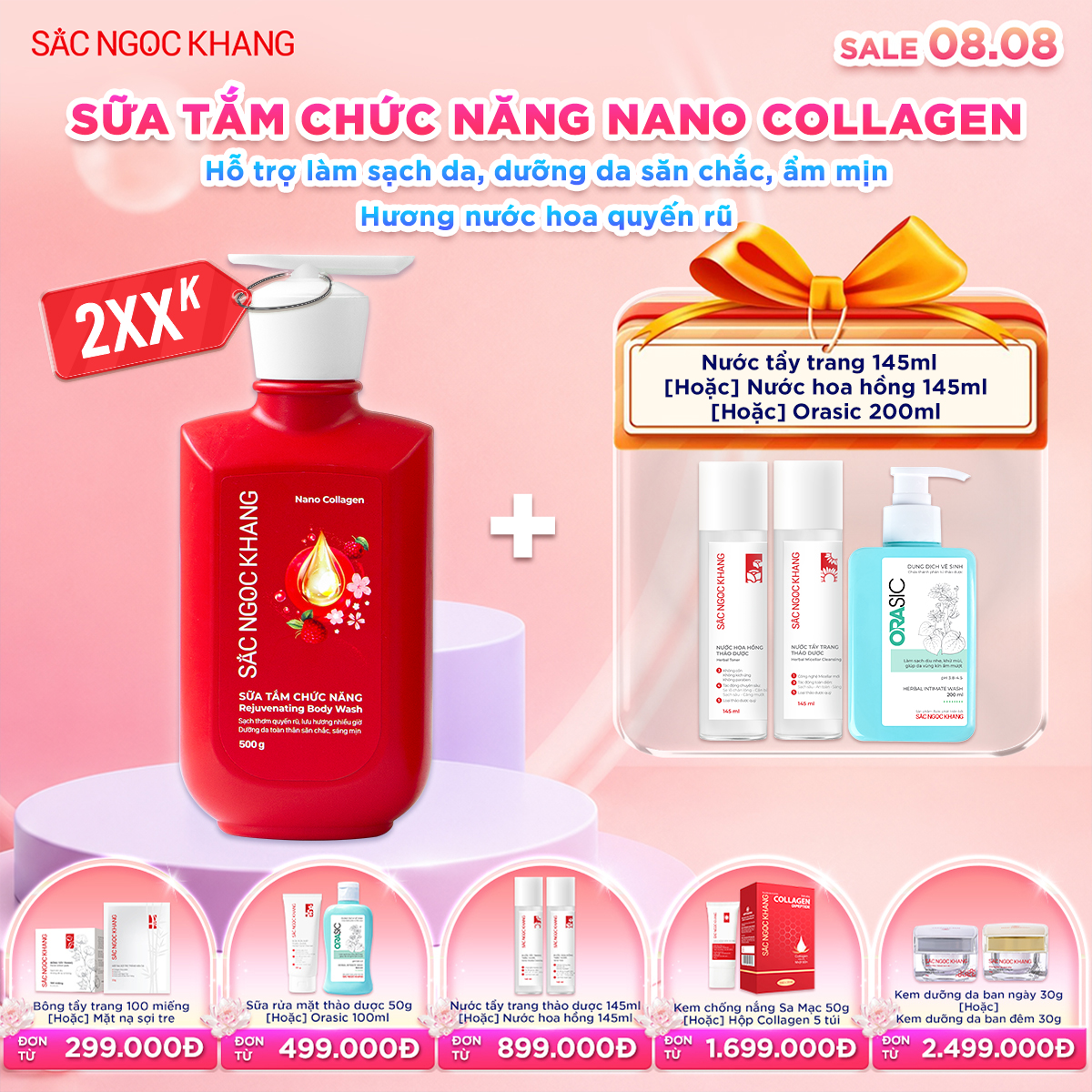 Sữa tắm Nano Collagen [500g] kèm quà tặng
