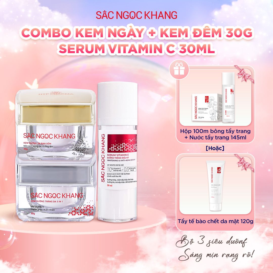 Bộ Dưỡng Da cao cấp [Bộ kem Ngày Đêm + Serum ] - Kèm quà tặng