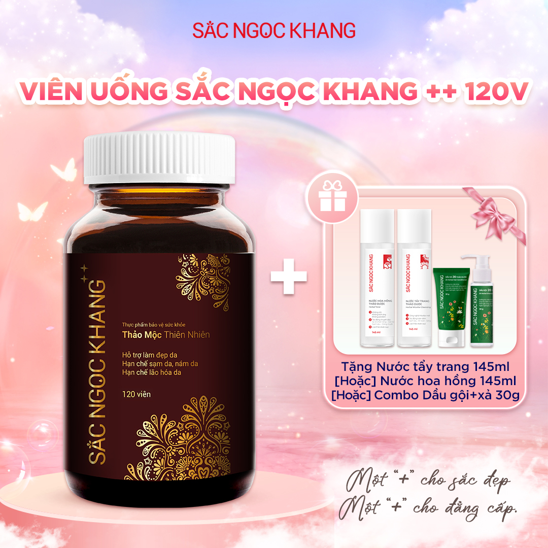 Hộp Viên Uống Sắc Ngọc Khang ++ [120 Viên]  kèm quà tặng