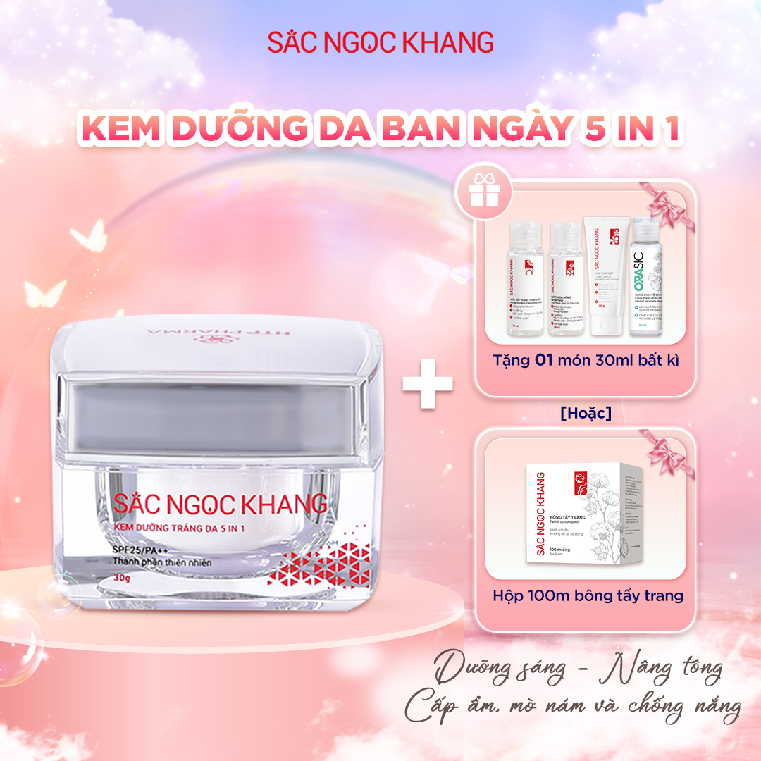 Kem Dưỡng da ban ngày 5in1 [30g] kèm quà tặng 