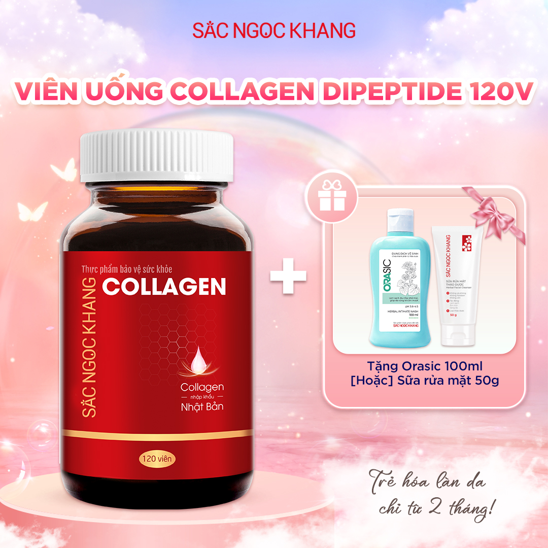 Viên Uống Collagen Dipeptide [120 Viên] kèm quà tặng