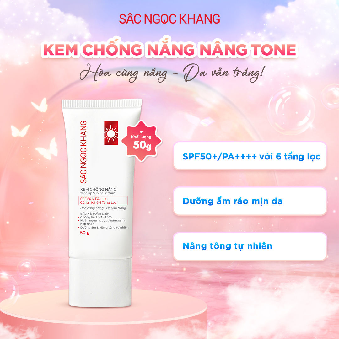Kem Chống Nắng Nâng Tone Sắc Ngọc Khang [50g]